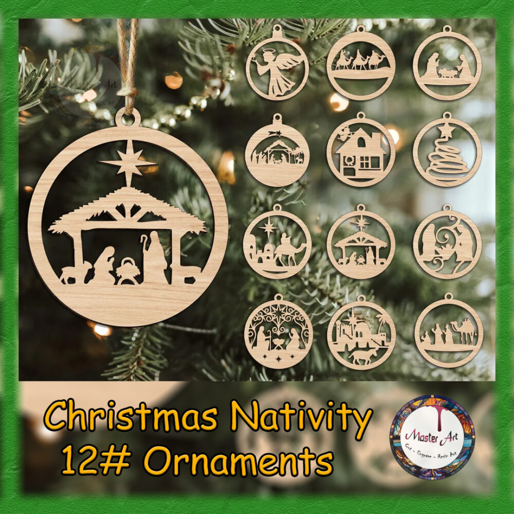 Christmas Ornament 12 designs