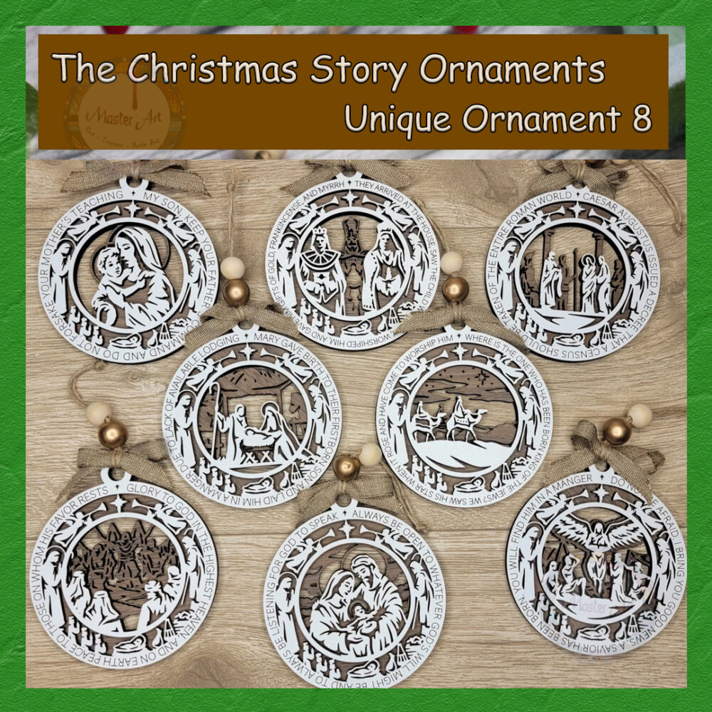 Christmas Tree Ornaments 8 Designs