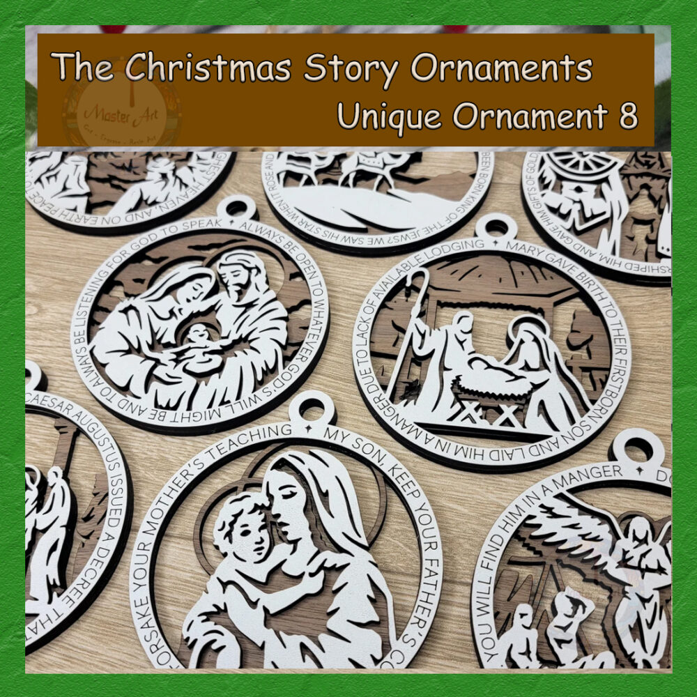 Christmas Tree Ornaments 8 Designs - Image 3