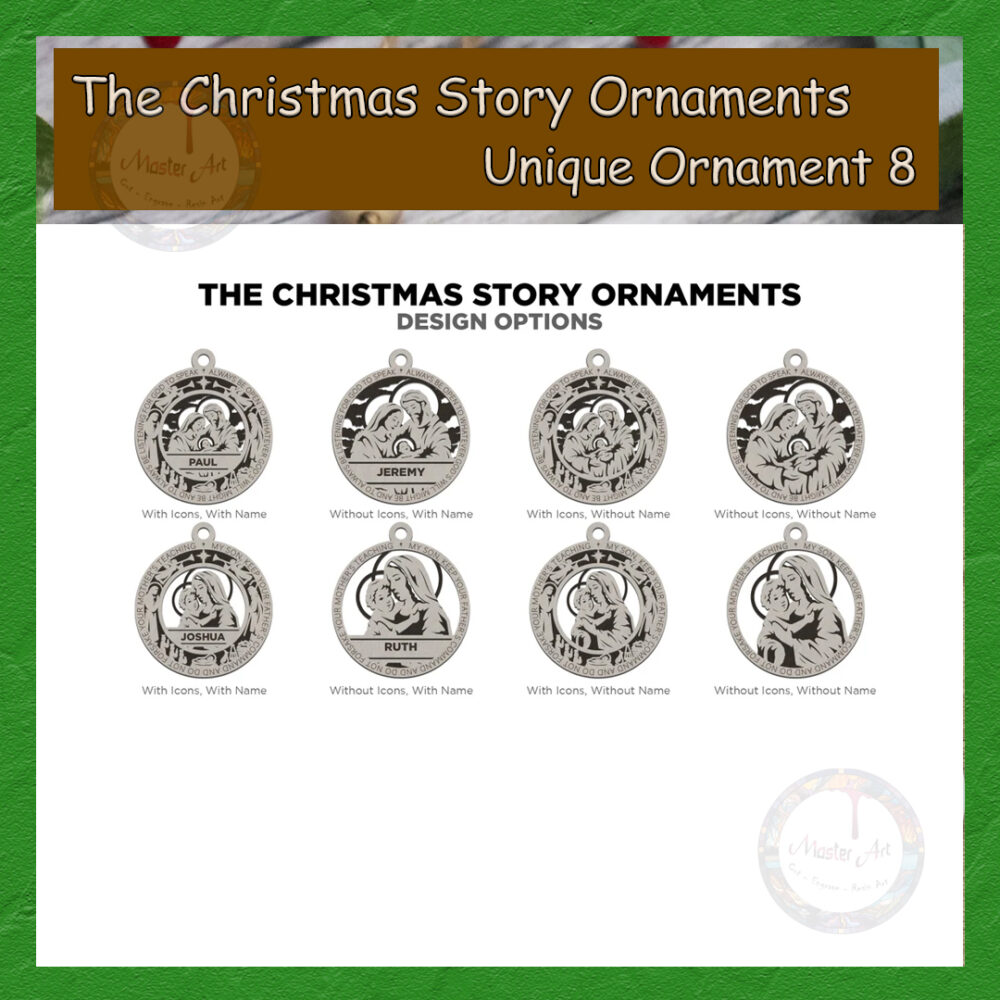 Christmas Tree Ornaments 8 Designs - Image 4