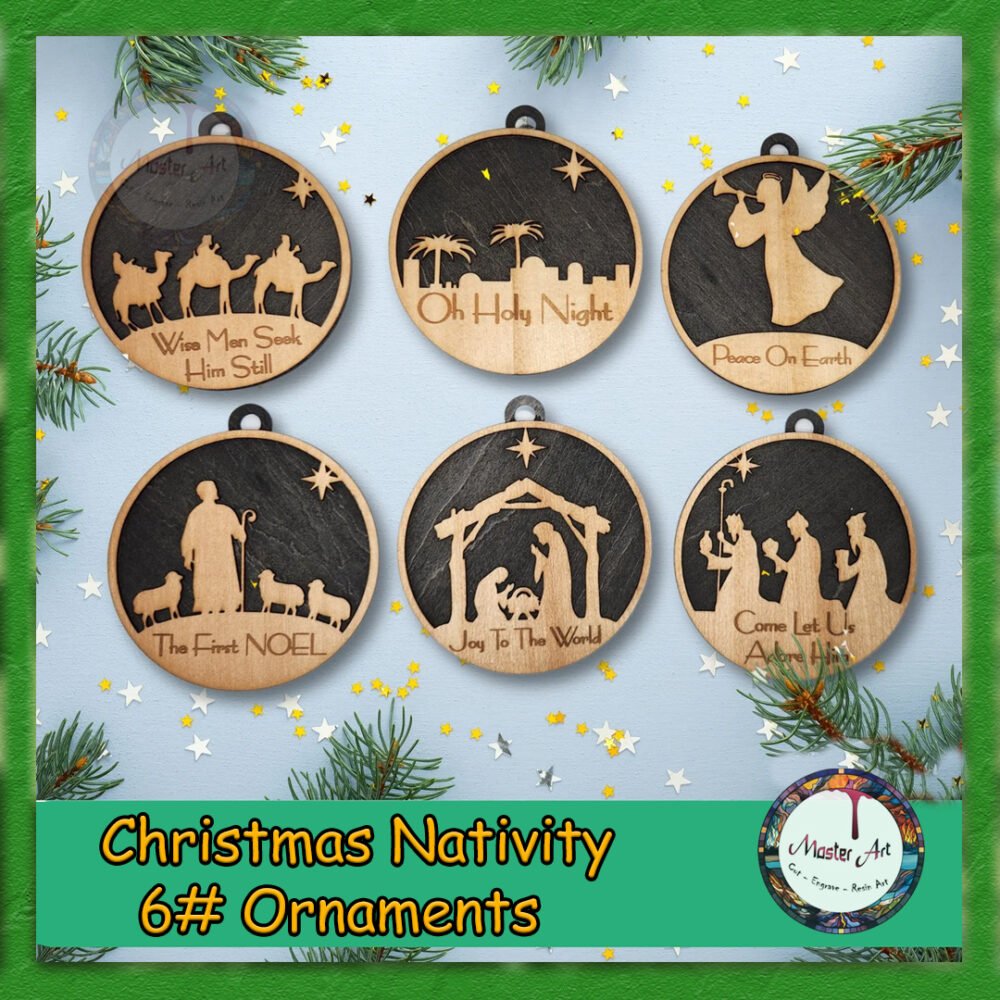 Christmas Tree Ornaments 6 Designs