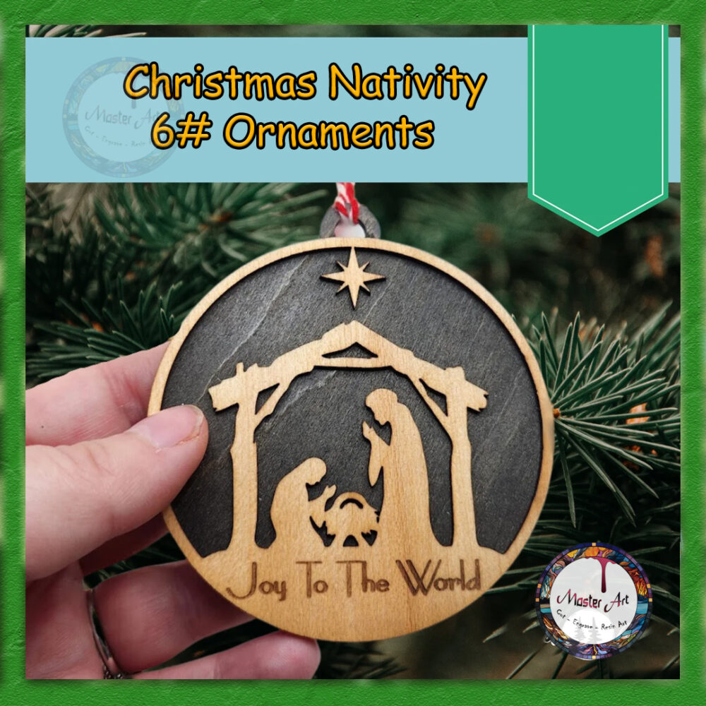 Christmas Tree Ornaments 6 Designs - Image 2