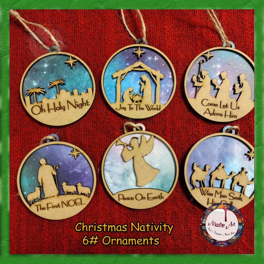 Christmas Tree Ornaments 6 Designs - Image 3