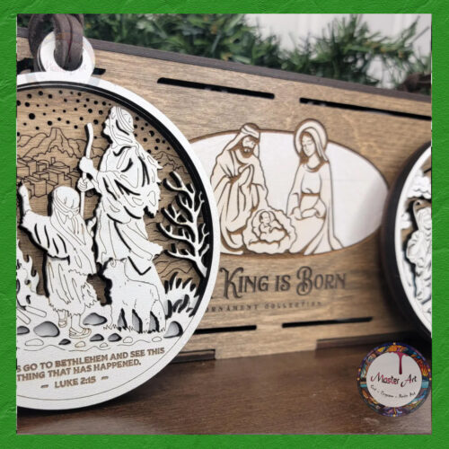 A King is Born Ornament and Signage Collection - 8 Unique Designs